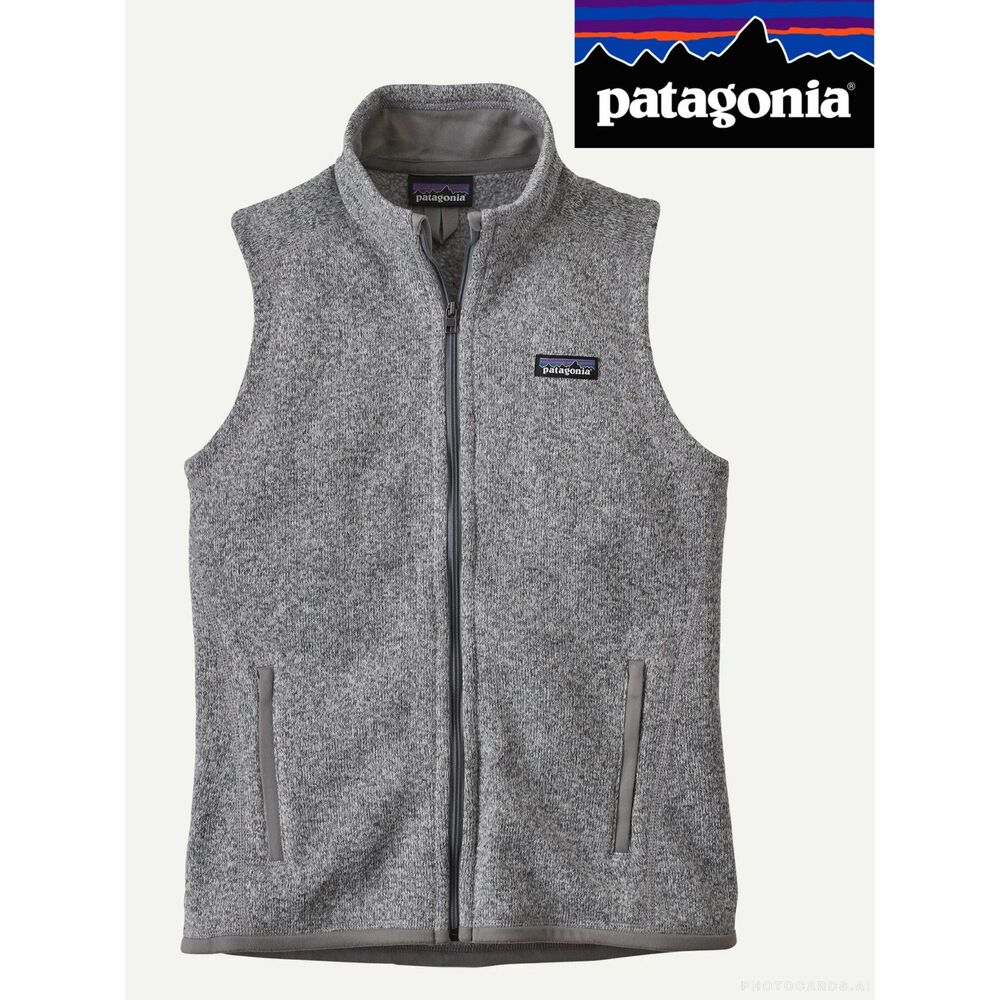 Patagonia Birch White Better Sweater Vest Full Zipper Woman's Size S